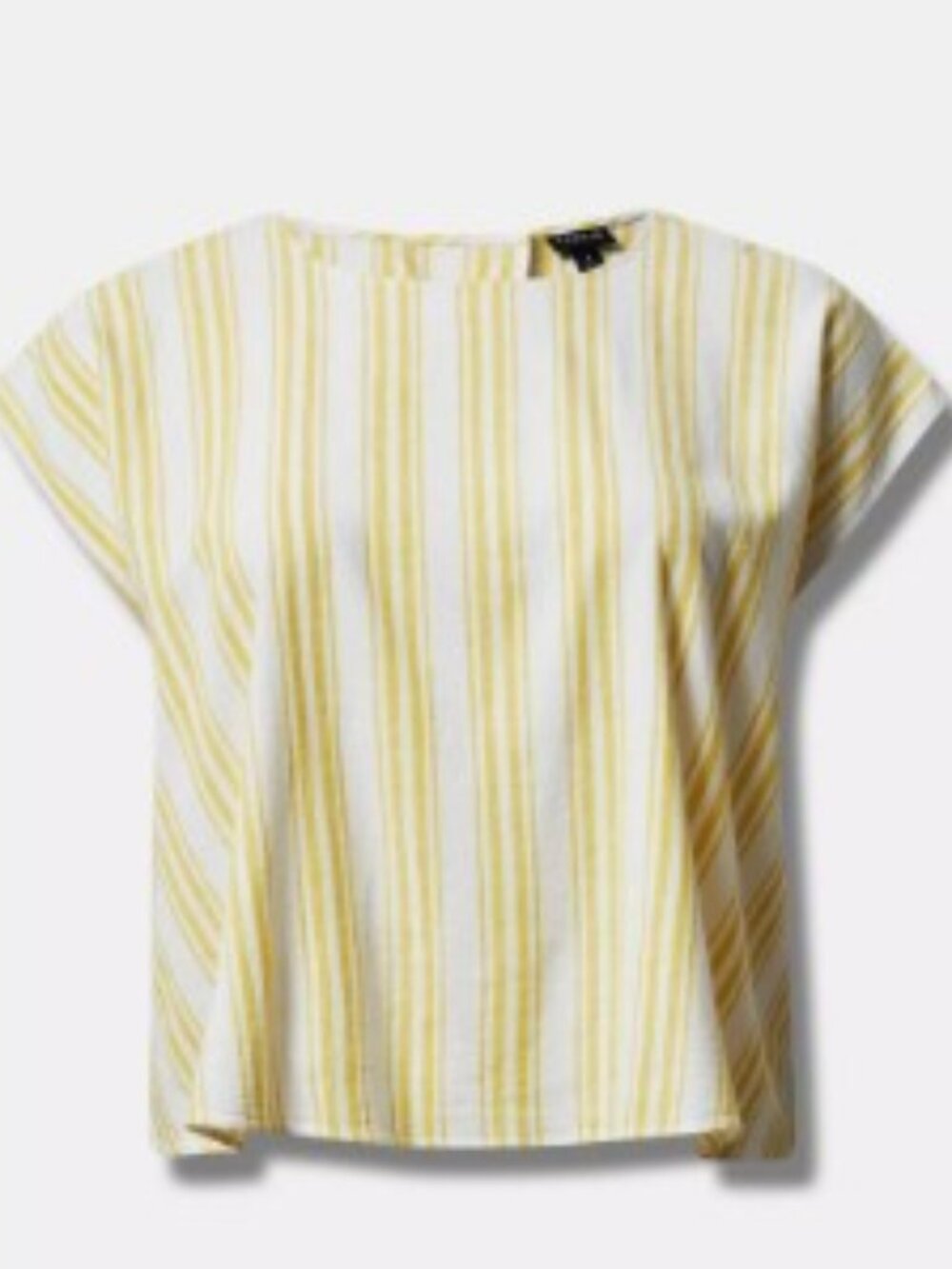 TORRID LINEN CROSS‑BACK CROP TANK (00 — EMBER STRIPE